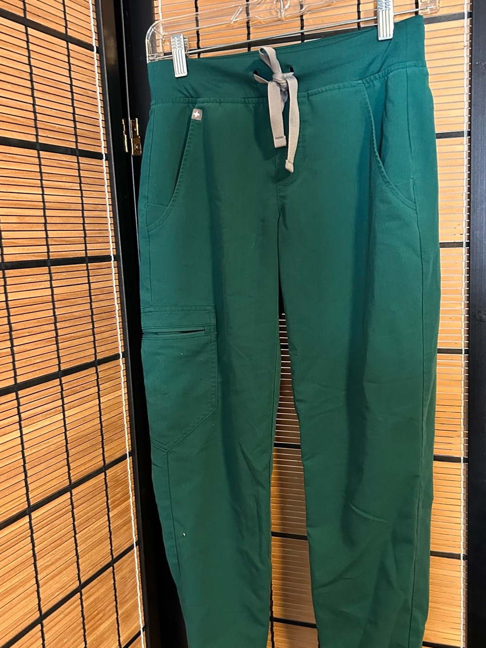 FIGS High-Waisted Zamora Scrub Pants (XS) Forest Green